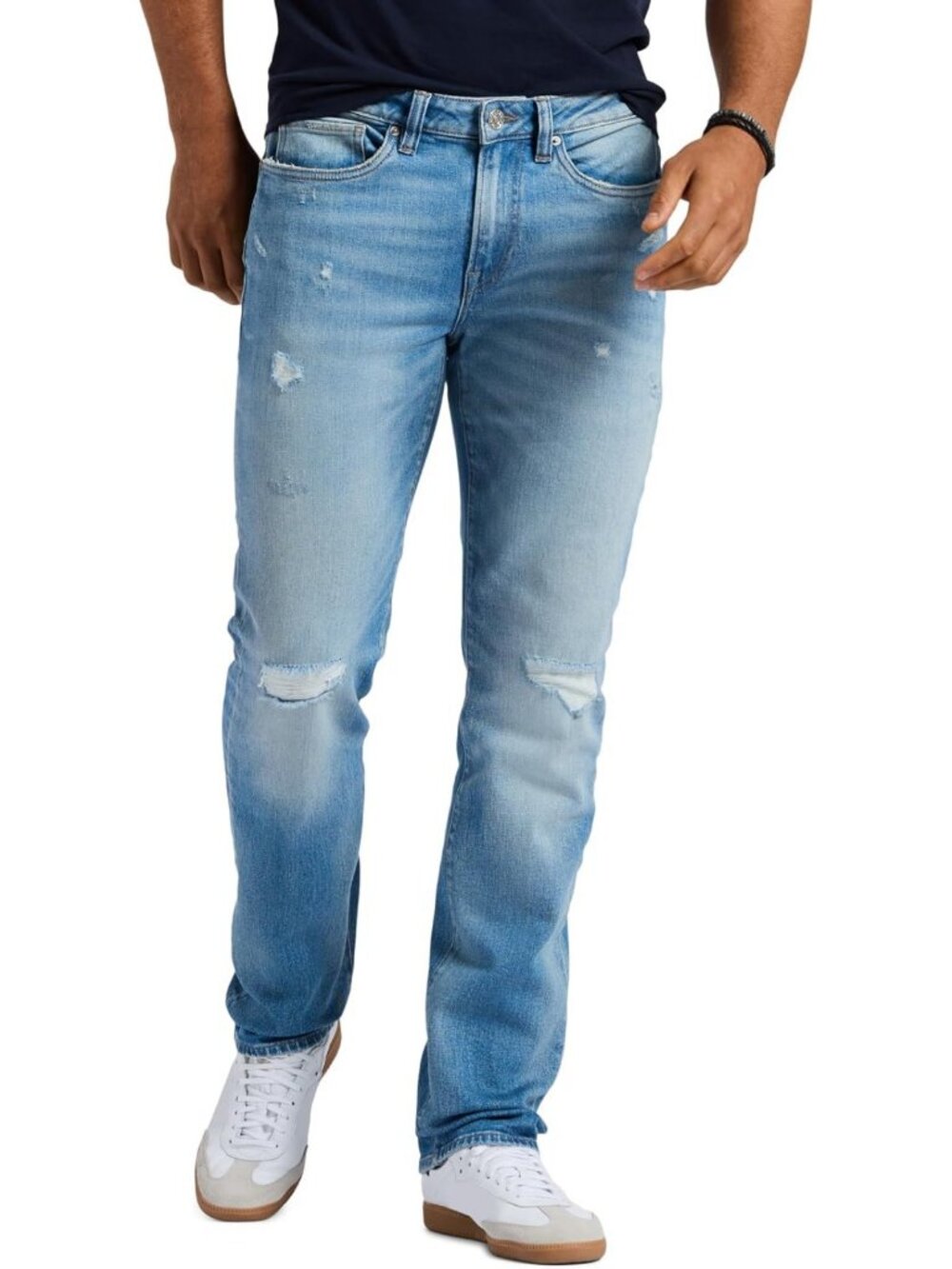 Men's Straight Leg Jeans - Classic Fit, Versatile Denim, Everyday Casual Wear